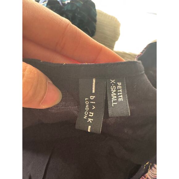 Anthropologie Lisette Maxi Dress Boho Mixed Print XS Petite EUC - Picture 5 of 9